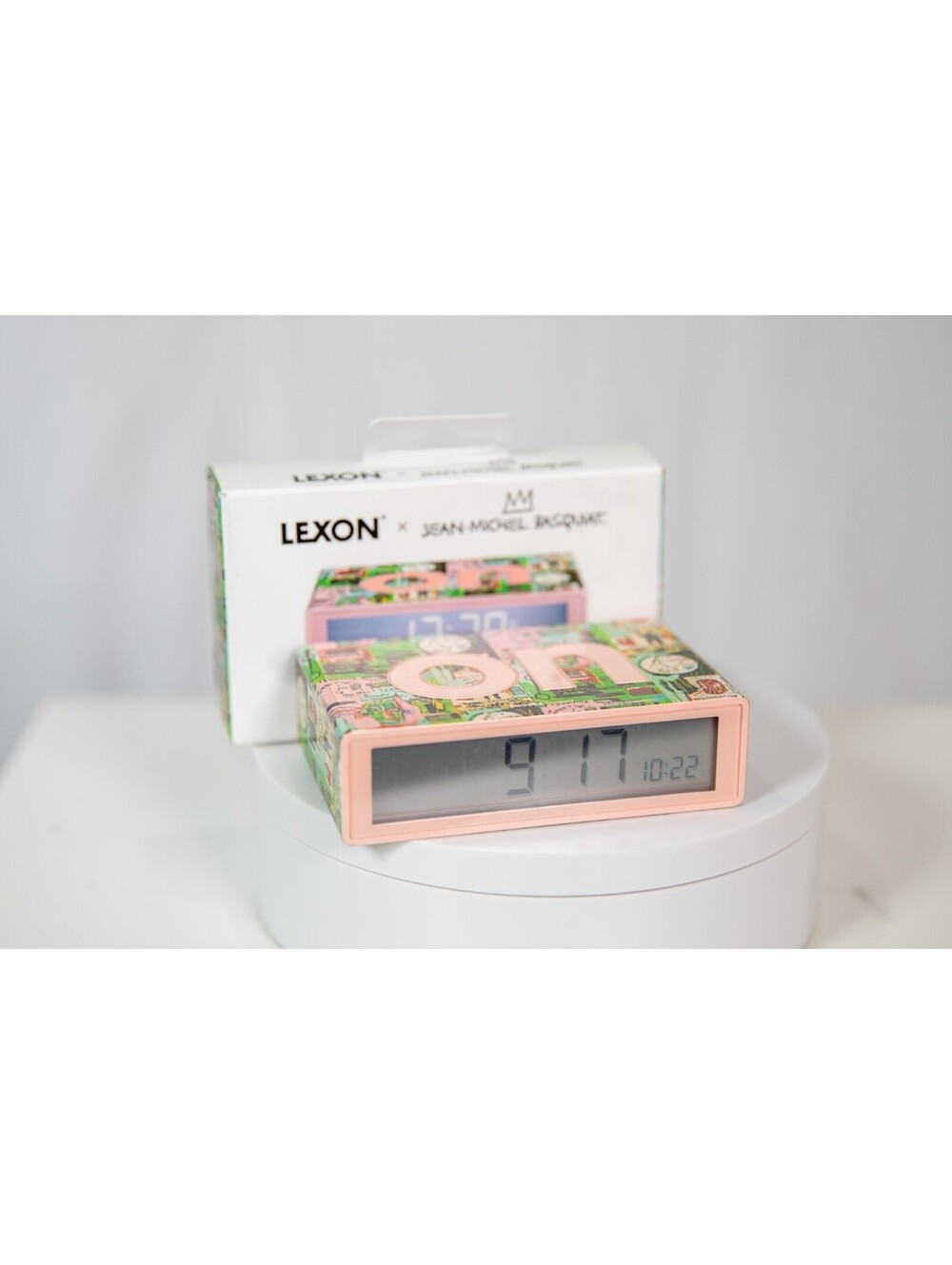 Lexon Flip + Alarm Clock I Jean-Michel Basquiat - With Original Box - Tested!